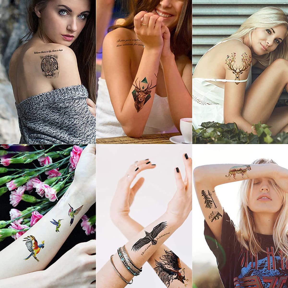 Kits de Tatuaje Temporal NewCraft - 8 Colores y 102 Plantillas