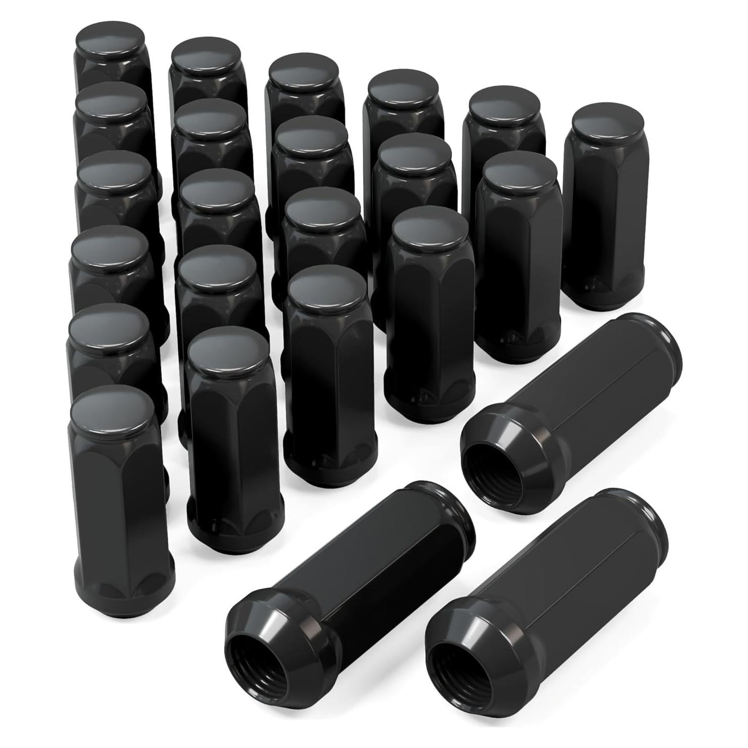 Tuercas de Llantas Negras YONGSHENGONE M14x1.5 - 24 Piezas