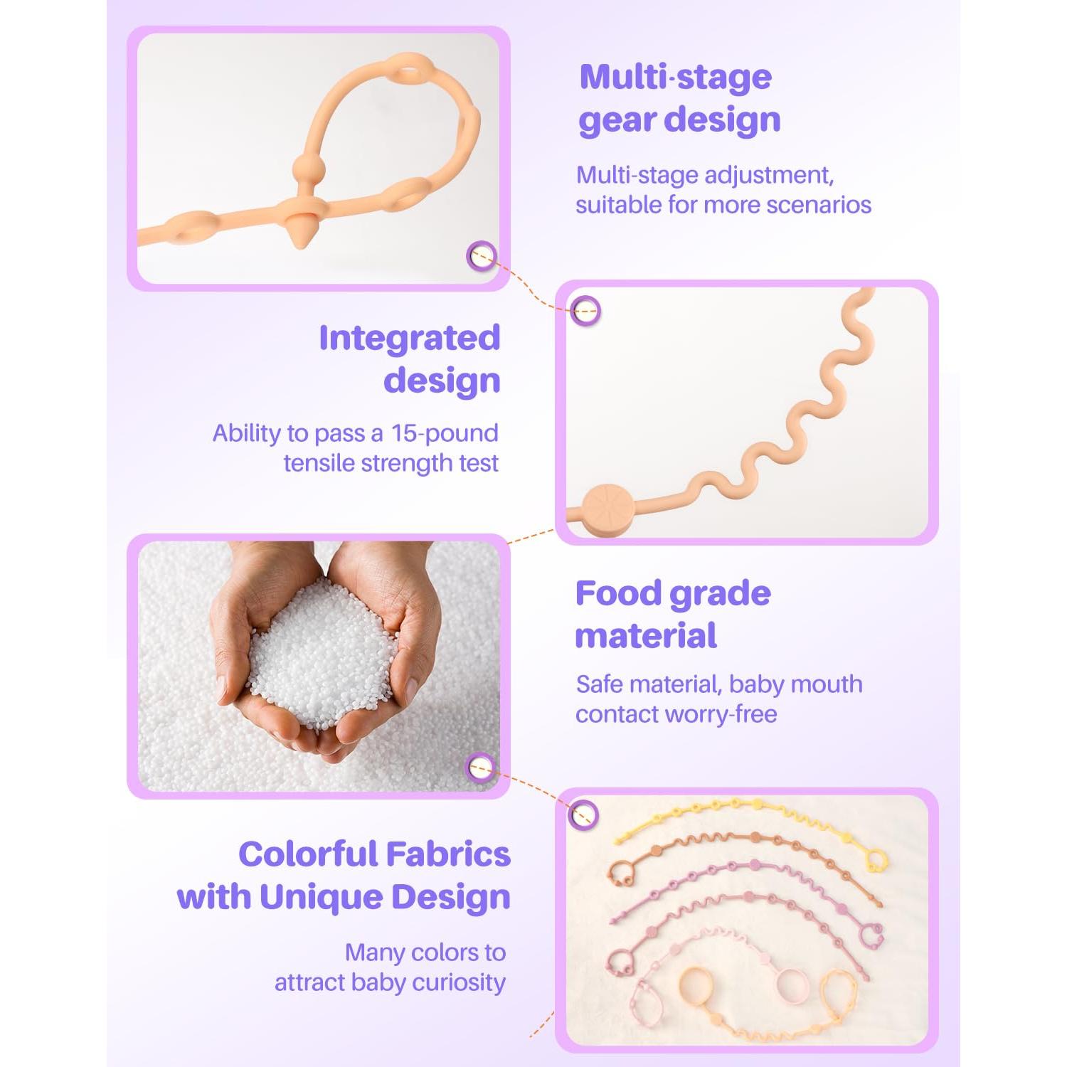 Correa Ajustable para Juguetes LittleHugs - Silicona Grado Alimenticio