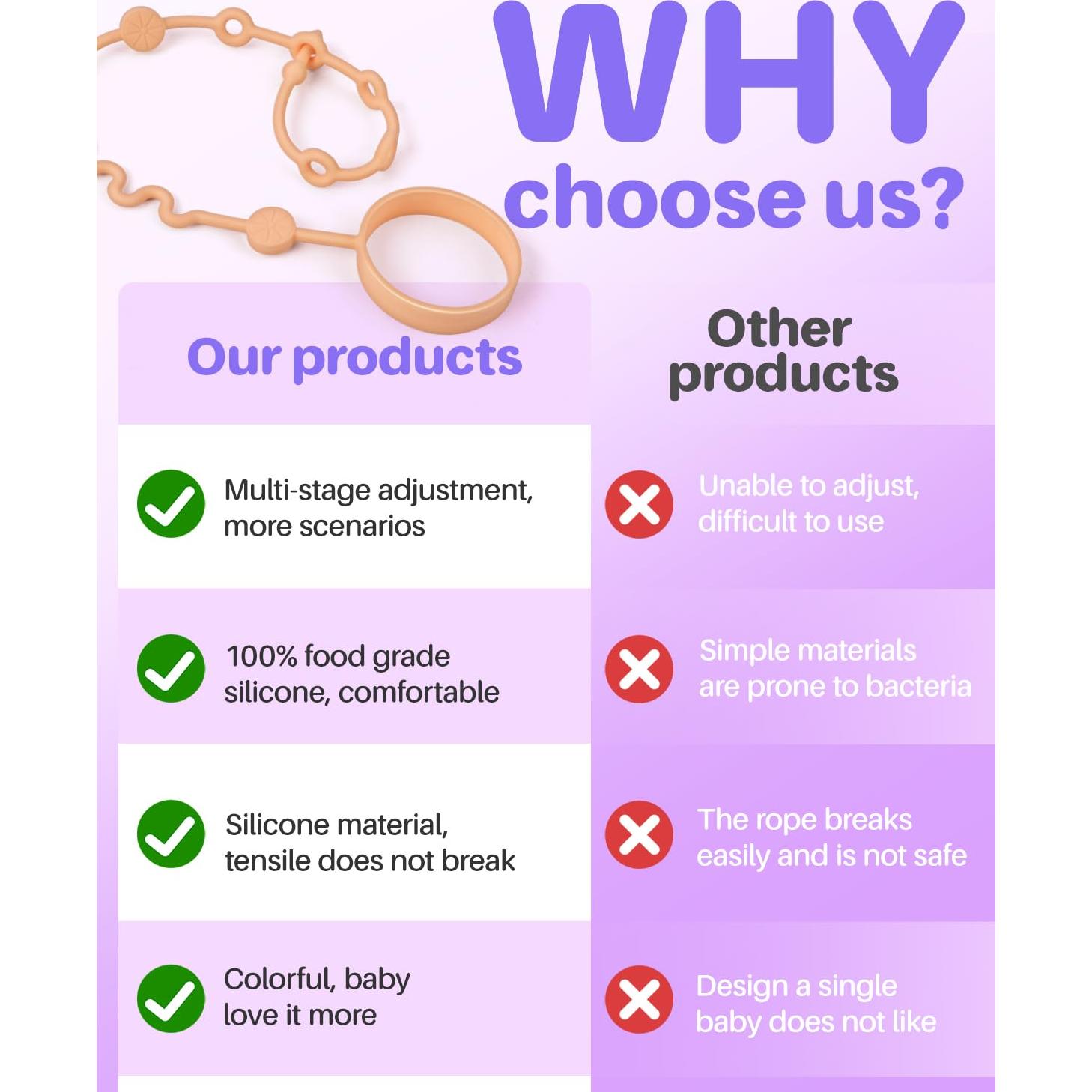 Correa Ajustable para Juguetes LittleHugs - Silicona Grado Alimenticio