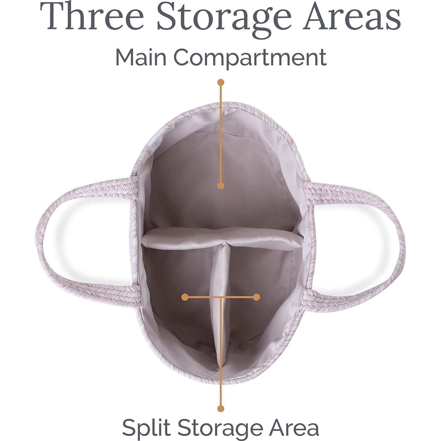 Organizador de Pañales Natemia Beige 38x25x20cm Portátil