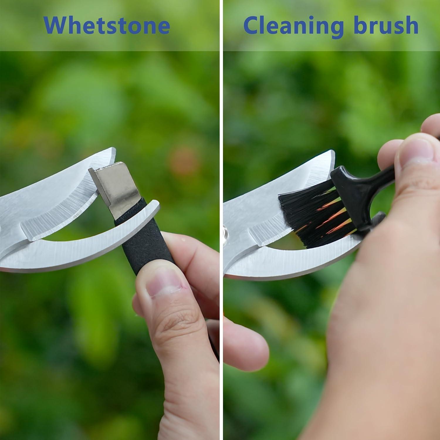 Juego de Tijeras de Podar 3 Piezas Topbooc con Estuche Duro