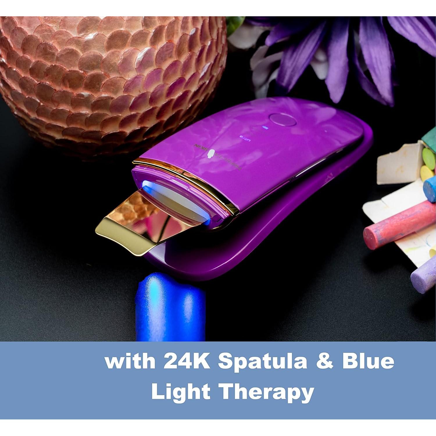 Exfoliador de Piel Trifecta Skin 3-en-1 Oro 24K Recargable