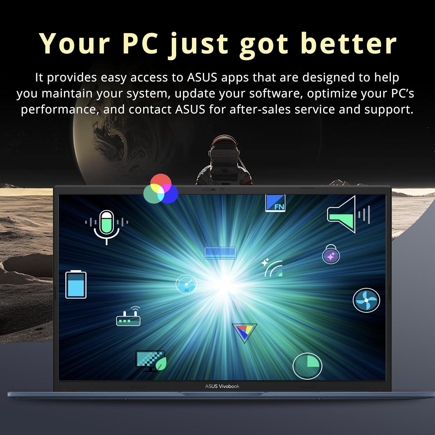 Laptop ASUS Vivobook 17.3" FHD, Intel i3-1215U, 16GB RAM, 1.16TB