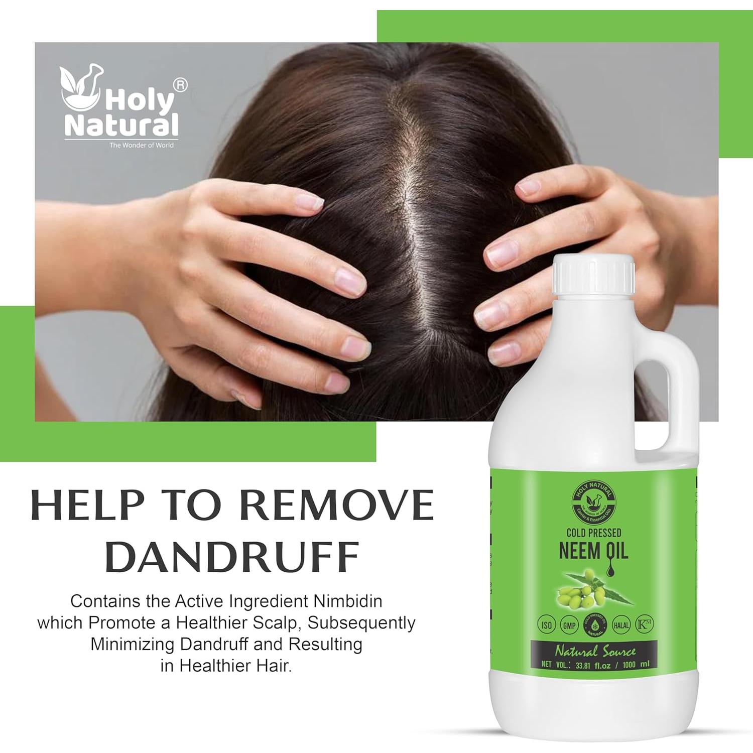 Aceite de Neem Puro 1L HOLY NATURAL - Hidratante y Anticaspa