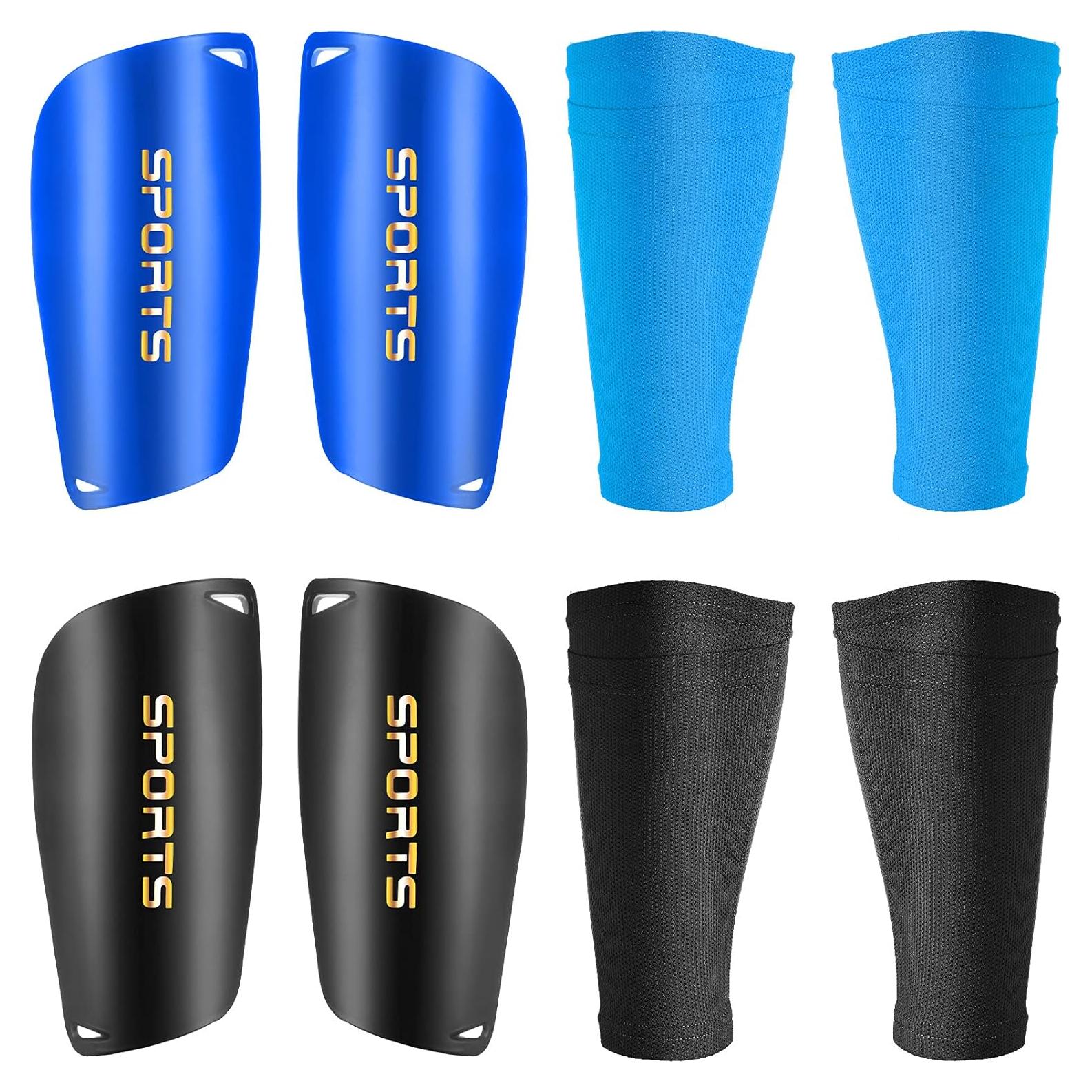 Espinilleras de Fútbol Sumind Adulto Joven 2 Pares con Mangas