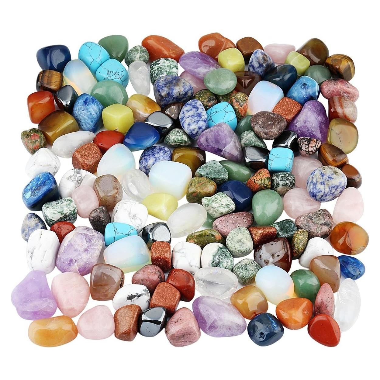 Piedras Pulidas a Granel Mookaitedecor 0.45kg Cristales Variados