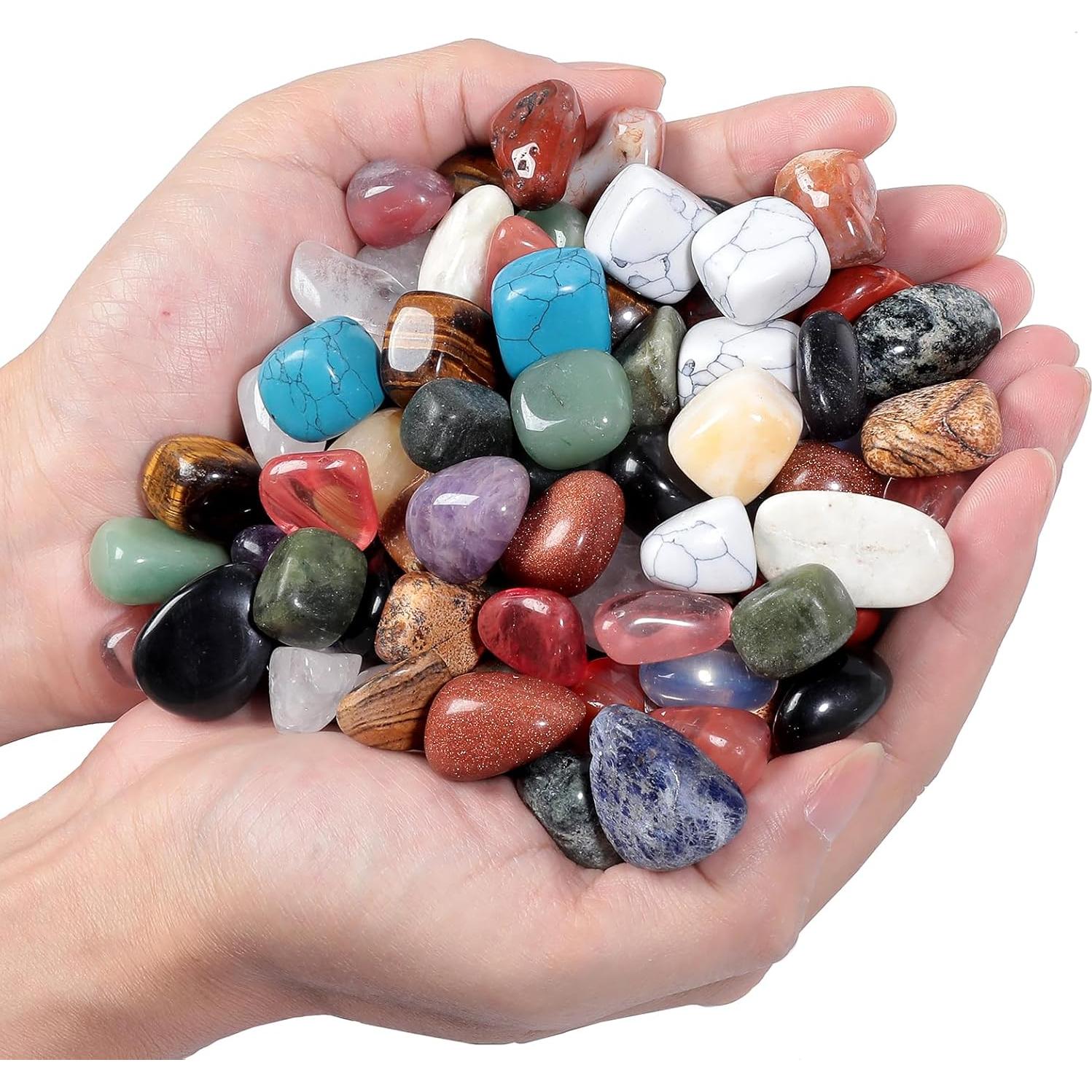 Piedras Pulidas a Granel Mookaitedecor 0.45kg Cristales Variados