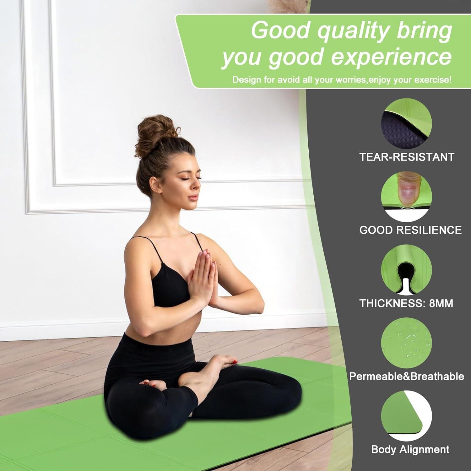 Esteras de Yoga Plegables CosyEasy 182.88x81.28cm Antideslizantes