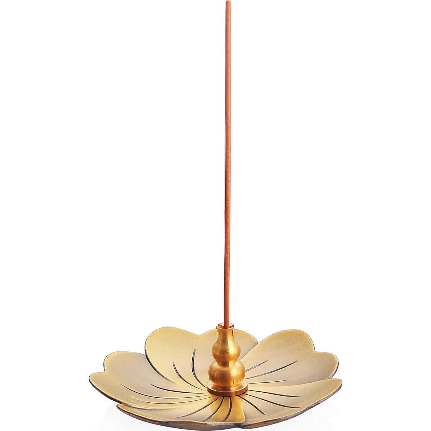 Quemador de Incienso de Cobre MIUPOO Tipo Calabaza 10cm