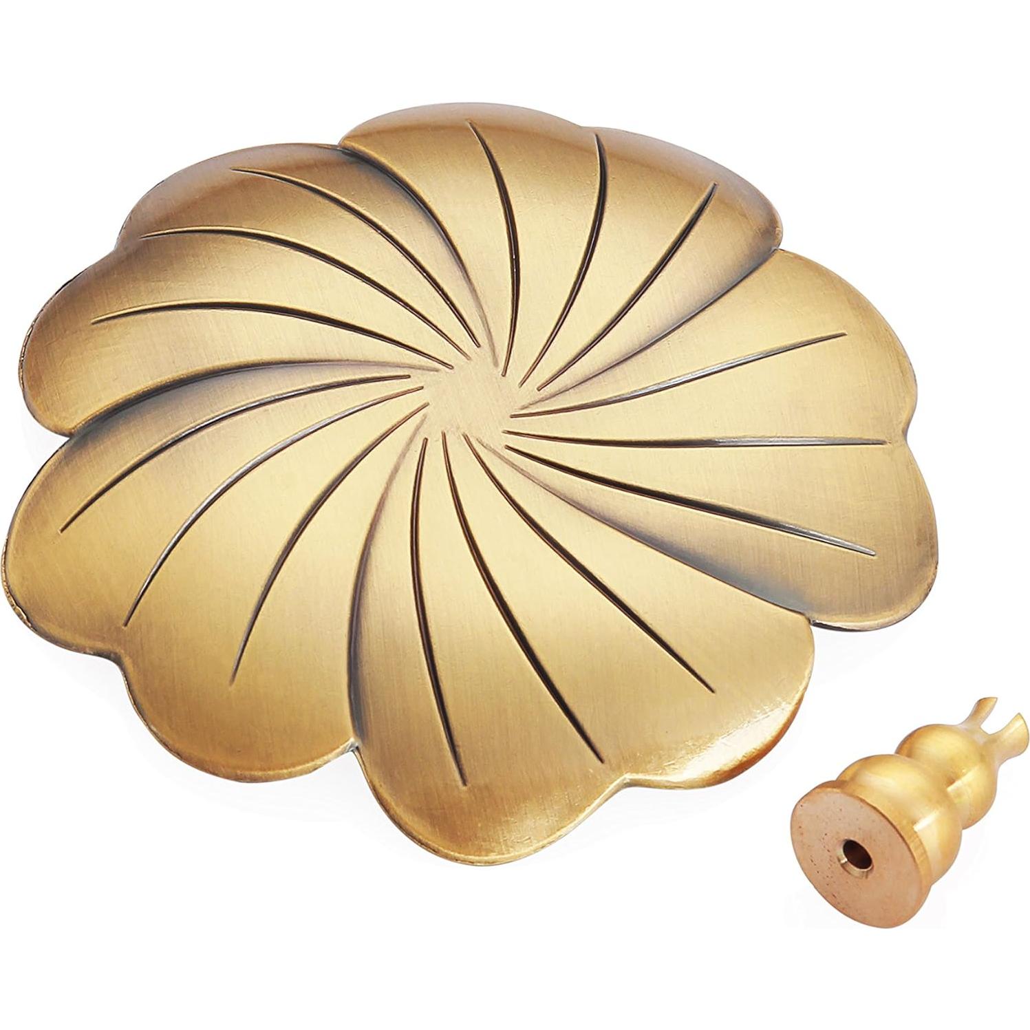 Quemador de Incienso de Cobre MIUPOO Tipo Calabaza 10cm