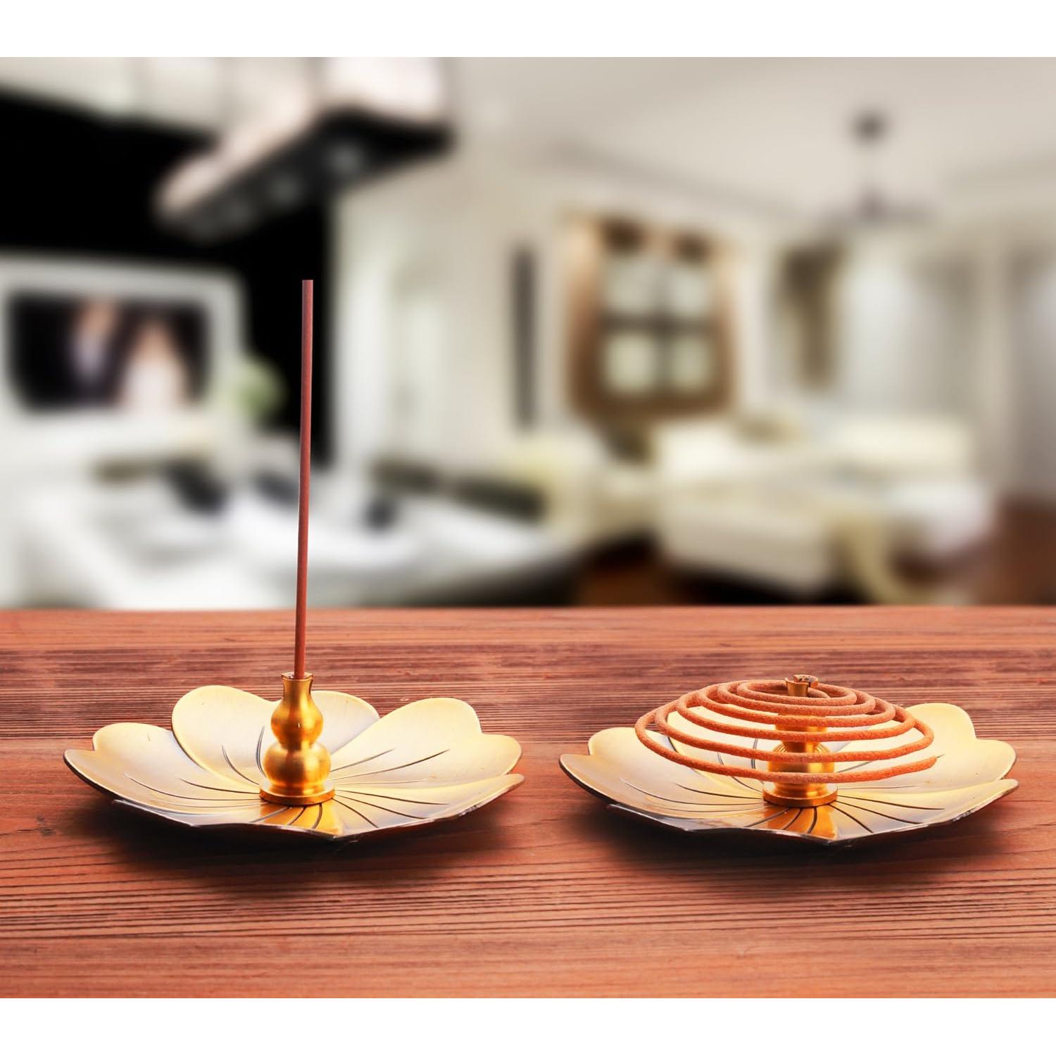 Quemador de Incienso de Cobre MIUPOO Tipo Calabaza 10cm