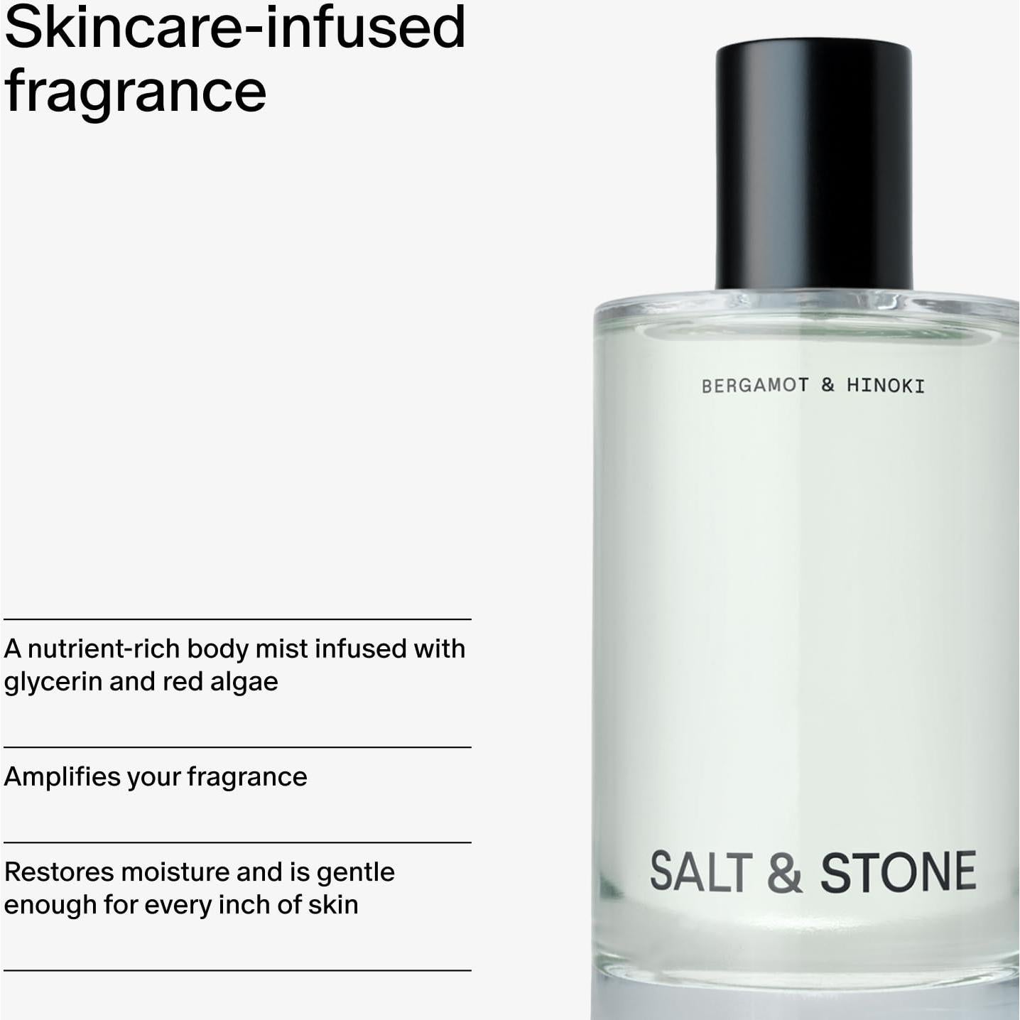 Mist Corporal Salt & Stone 100 ml - Aroma Bergamota y Hinoki