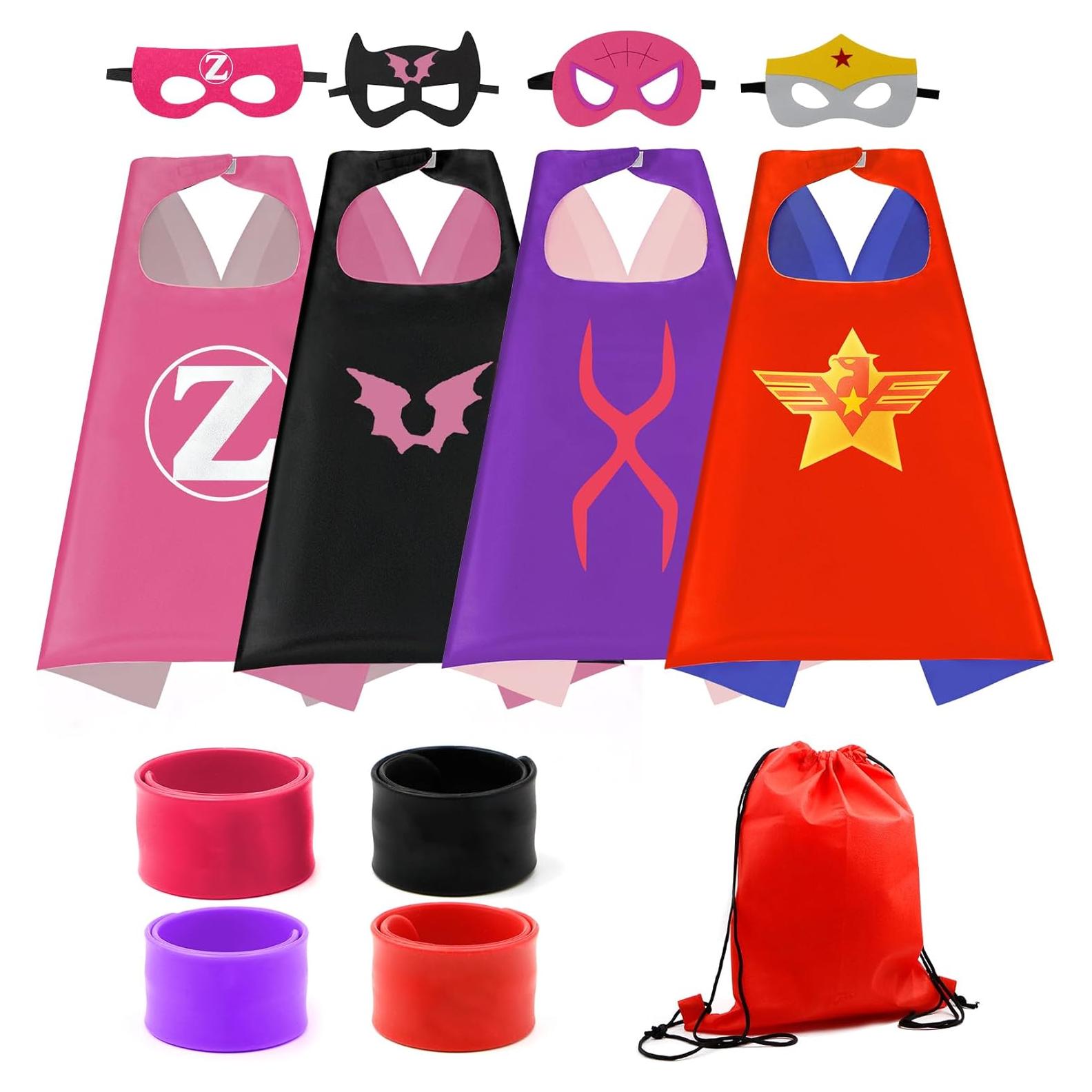Conjunto de capas de superhéroe COTATERO 4 piezas para niños