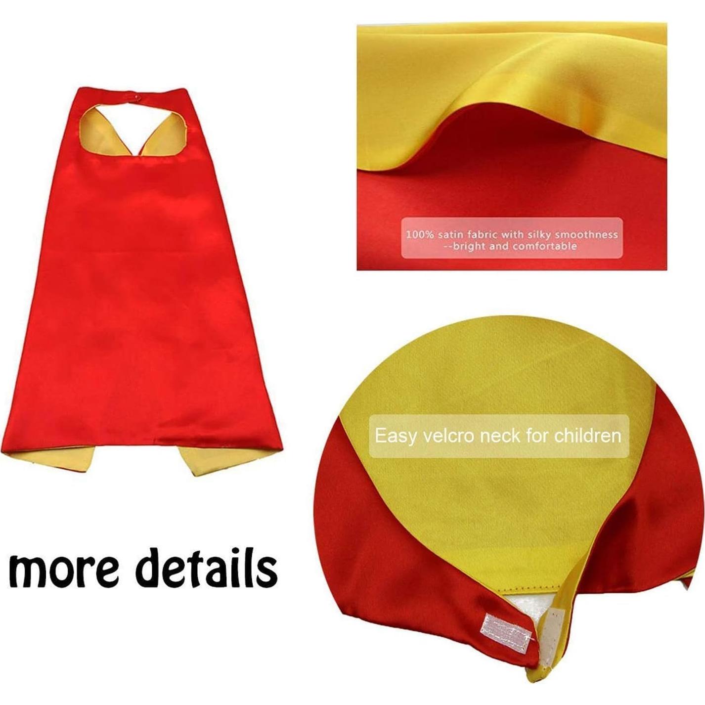 Conjunto de capas de superhéroe COTATERO 4 piezas para niños