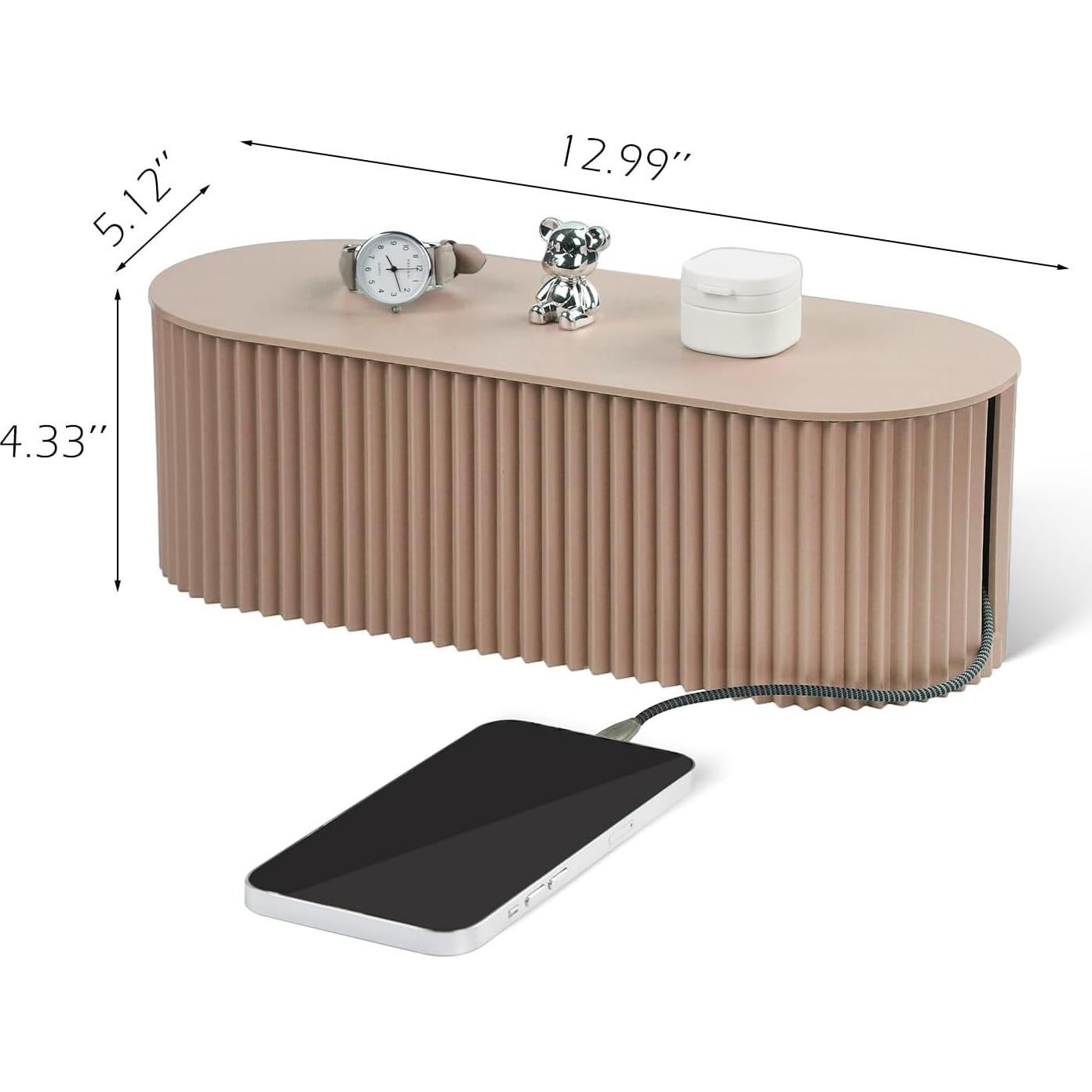 Caja de gestión de cables RAMFIYN grande caqui 33x13x11 cm