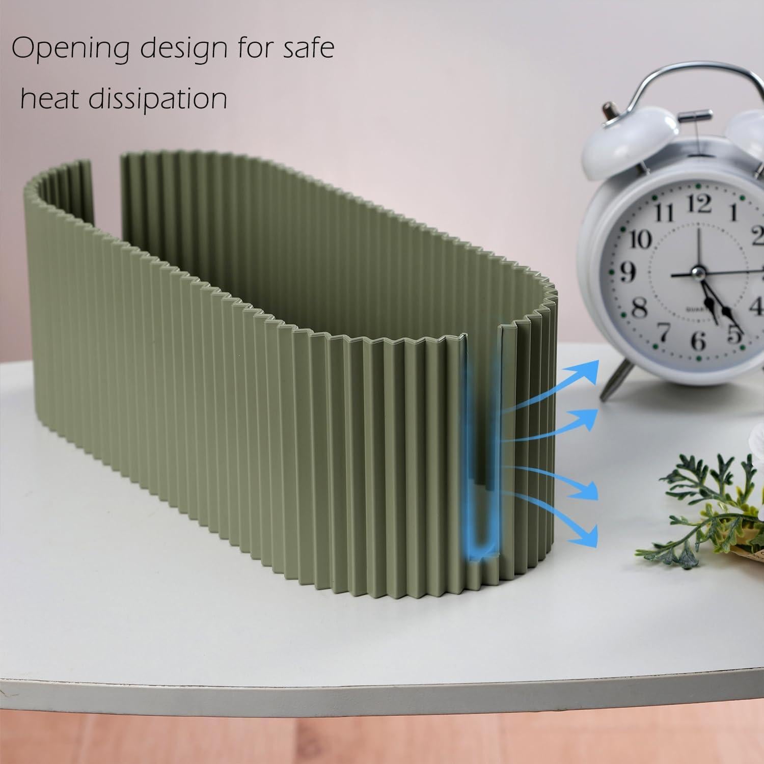 Caja de gestión de cables RAMFIYN grande caqui 33x13x11 cm