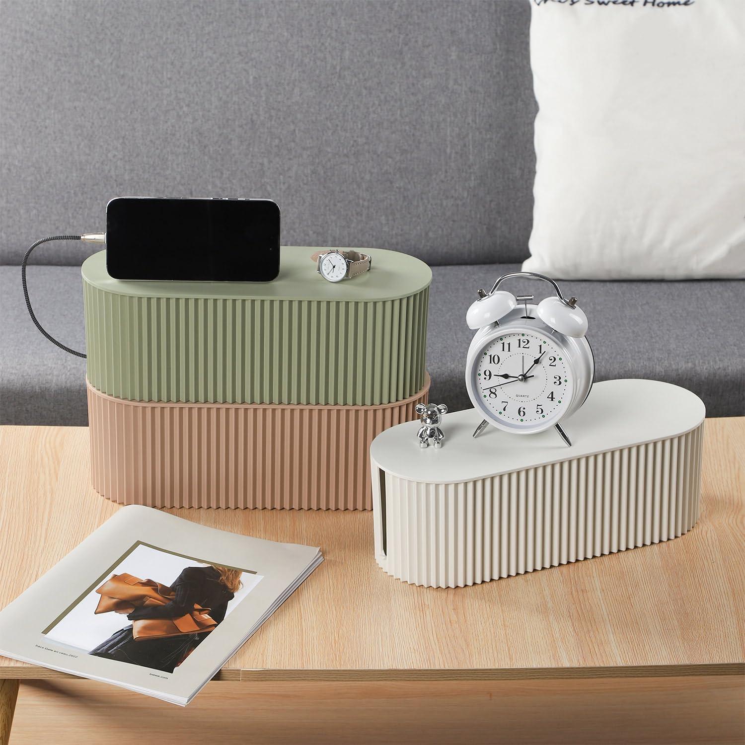 Caja de gestión de cables RAMFIYN grande caqui 33x13x11 cm