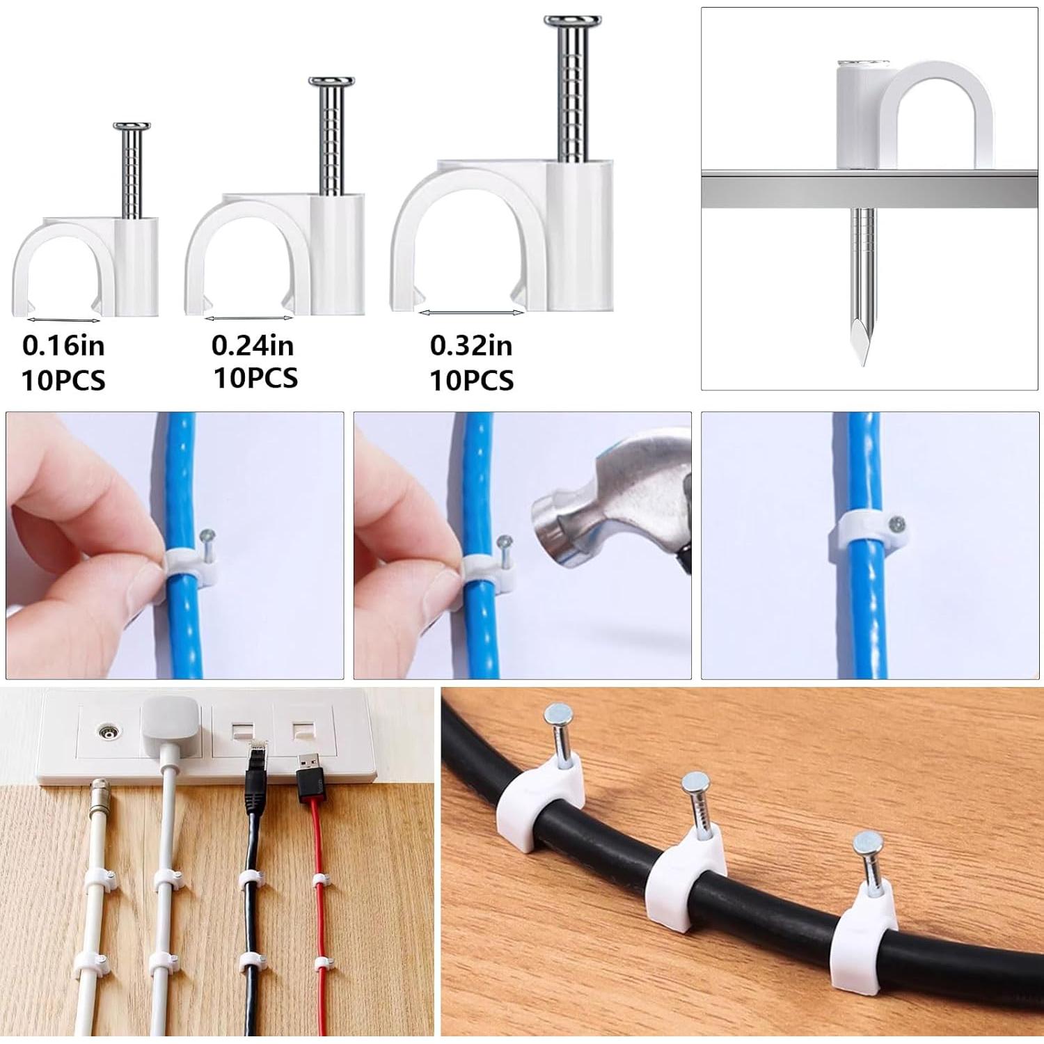 Kit de Gestión de Cables ELII 327 Piezas Negro