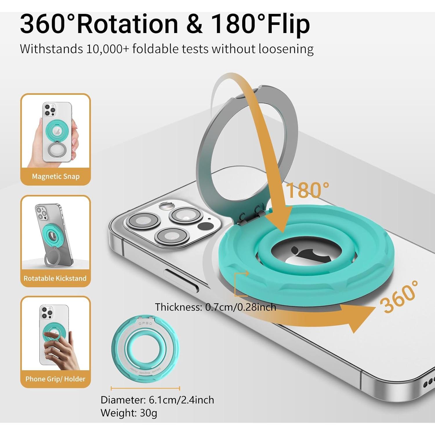Soporte Magnético OPSO para Teléfono MagSafe 360° Ajustable