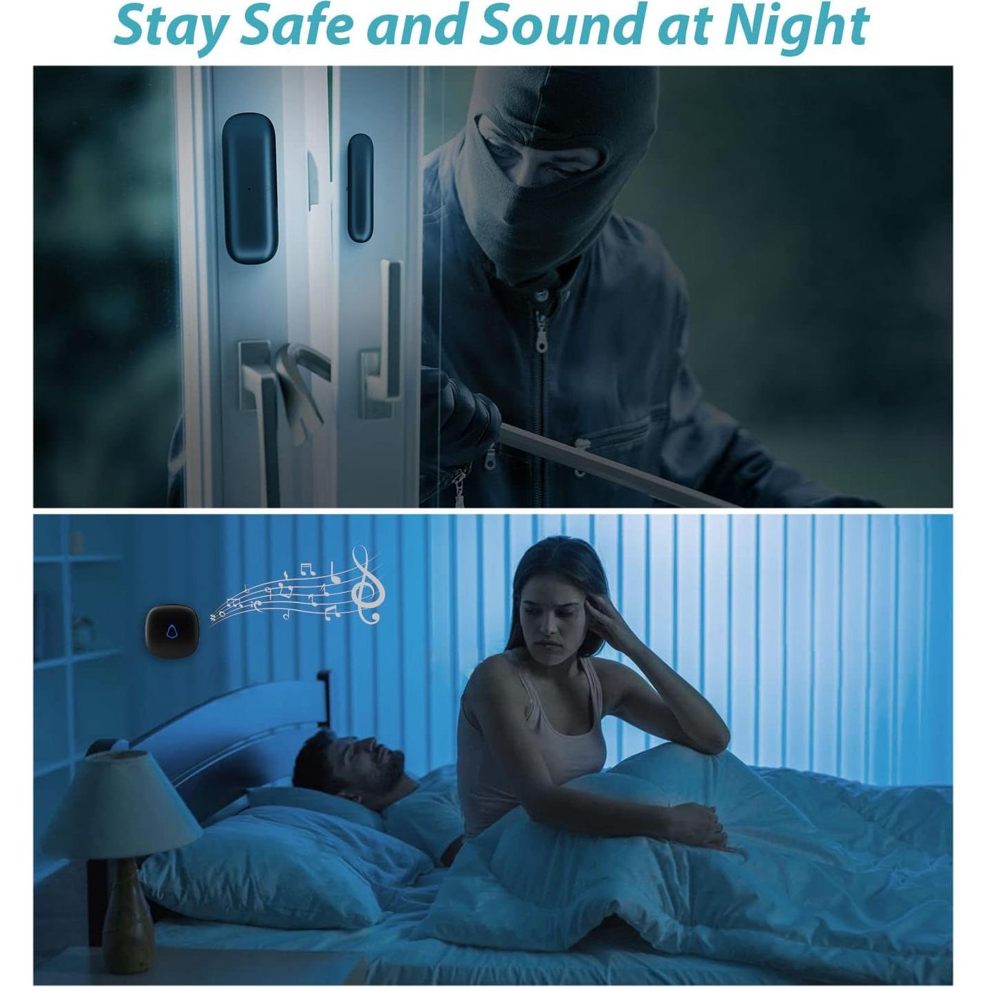 Timbre Inalámbrico METAK con Sensor de Contacto y 2 Receptores