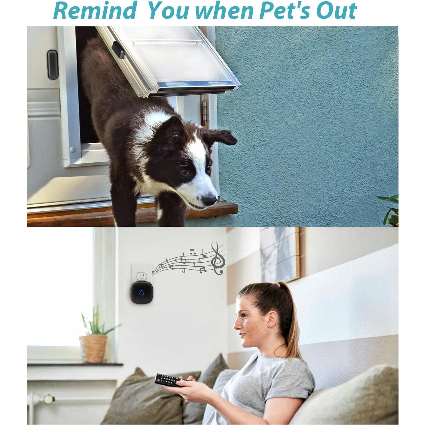 Timbre Inalámbrico METAK con 2 Sensores y 2 Receptores, 120dB