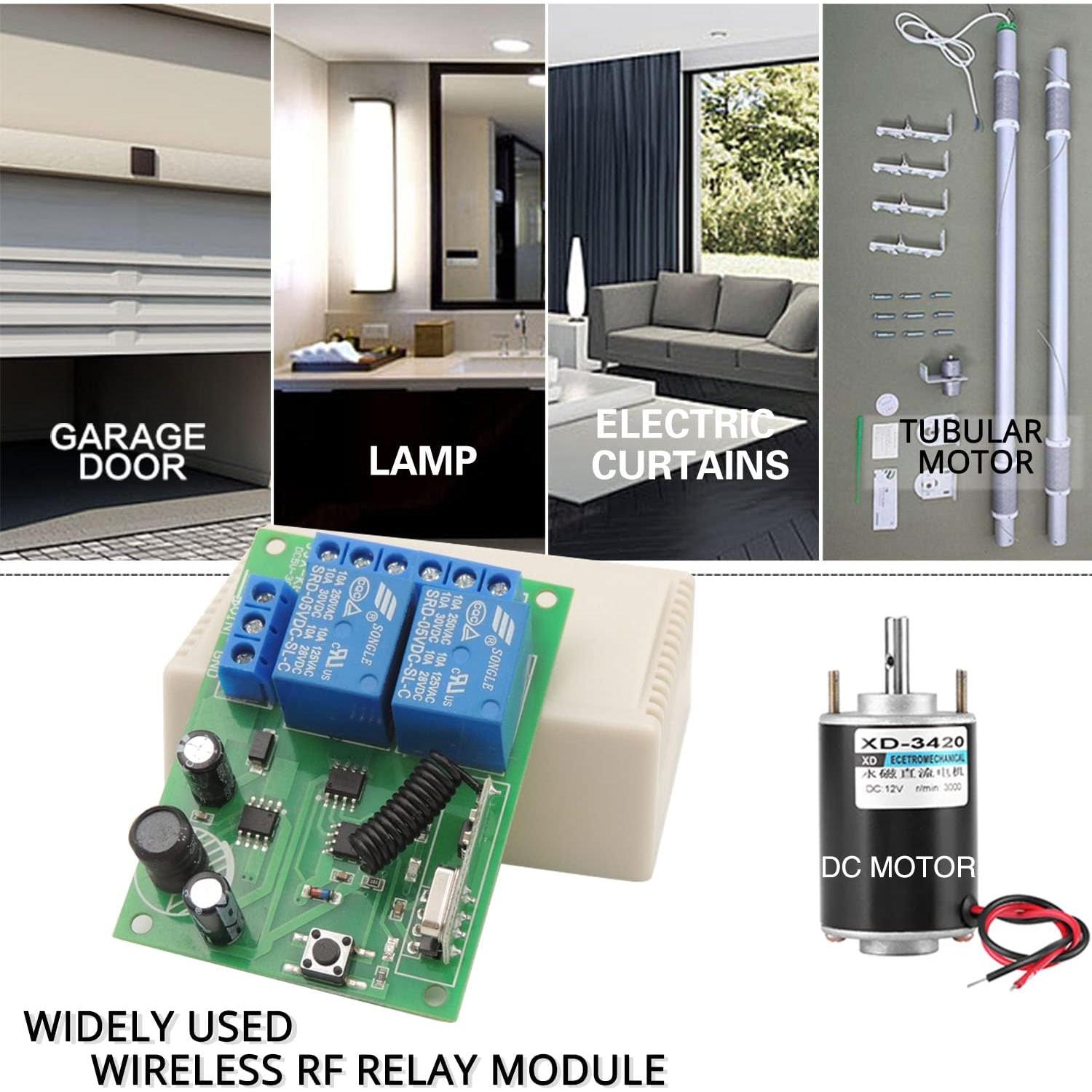 Interruptor Control Remoto Inalámbrico DieseRC 10A 24V 2 Botones