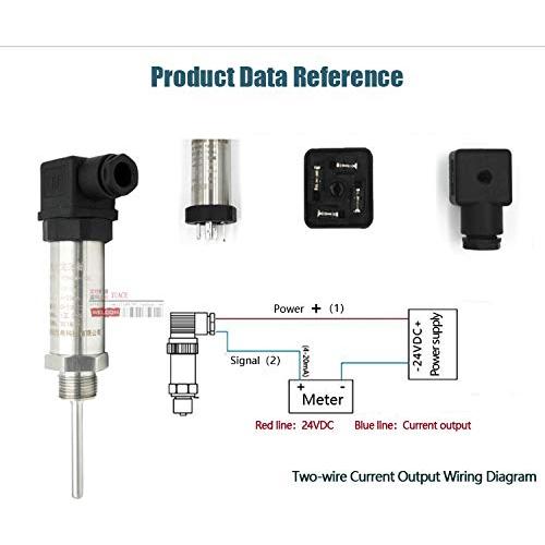 Transmisor de Temperatura TWTADE -50°C a +150°C 4-20mA 1/2" NPT