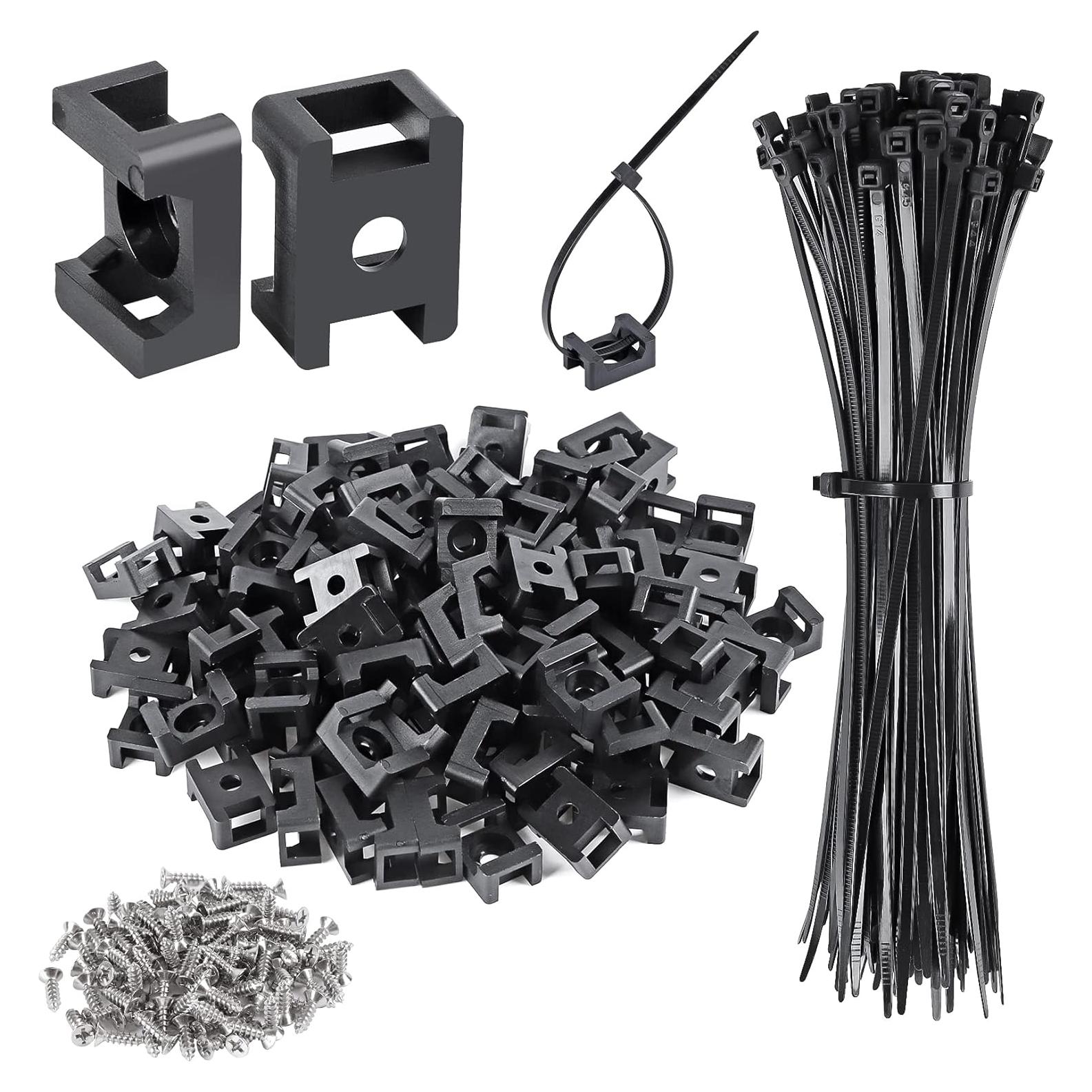 Soportes de Montaje XHF 300 Pcs con Bridas y Tornillos