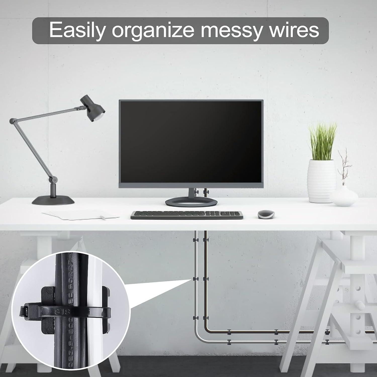 Soportes de Montaje XHF 300 Pcs con Bridas y Tornillos