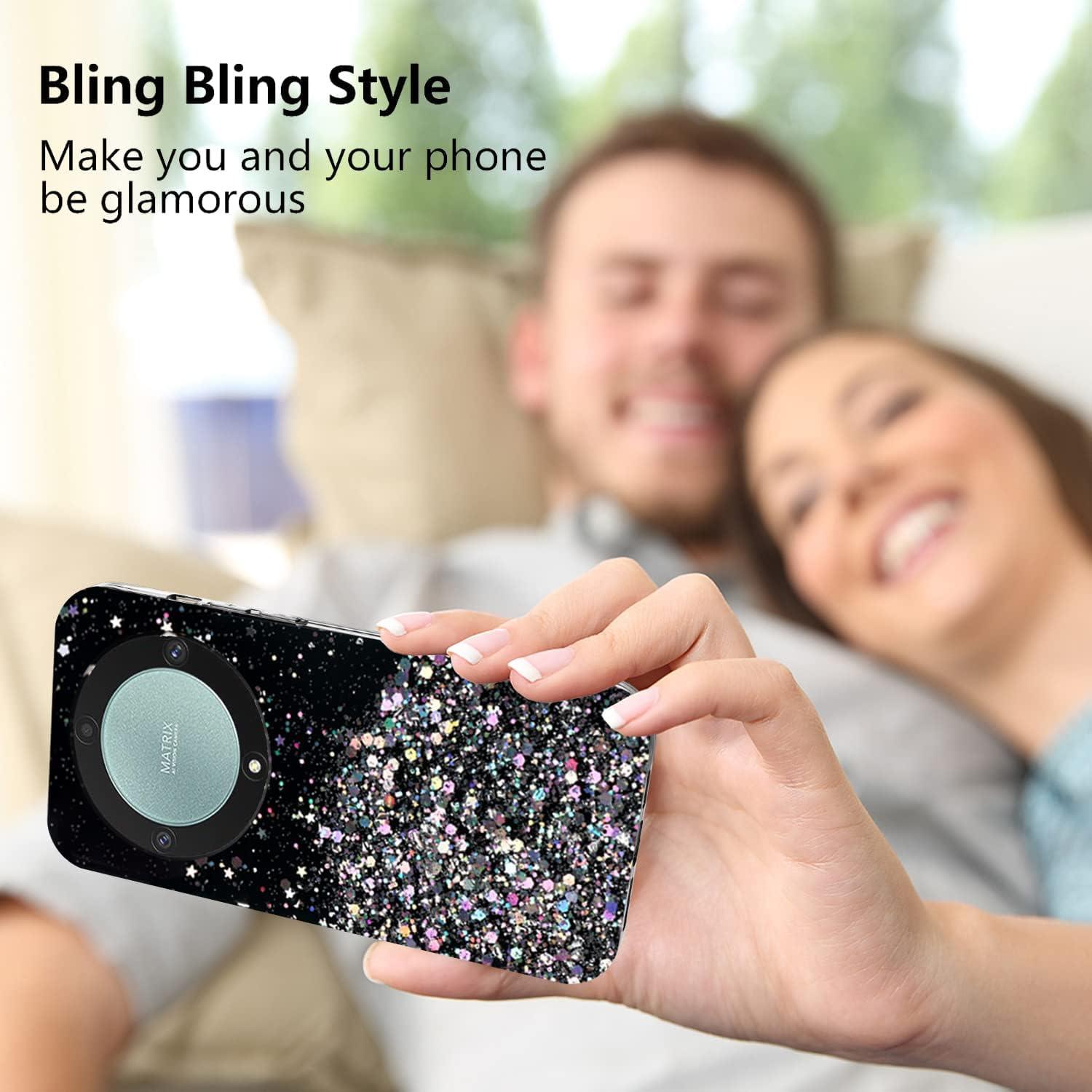 Funda de Silicona Brillante para Honor Magic 6 Lite - Rosa