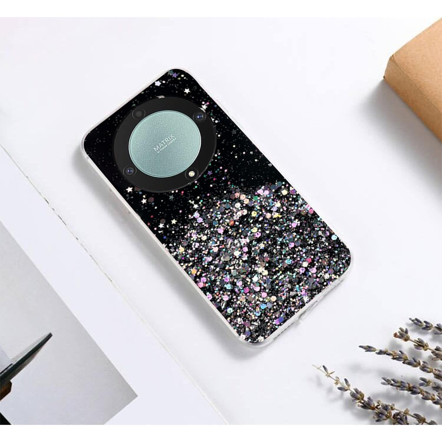 Funda de Silicona Brillante para Honor Magic 6 Lite - Rosa