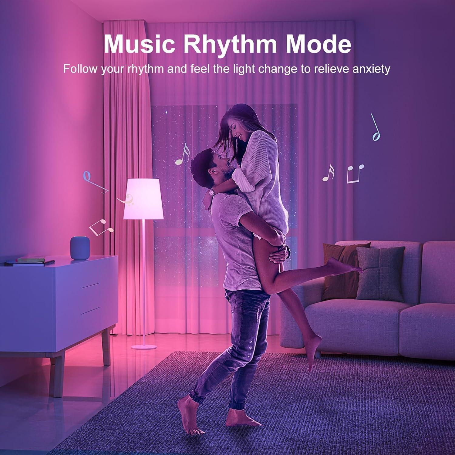 Bombilla LED Inteligente Vinaco E12 5W RGB WiFi Bluetooth - 2 Pzas