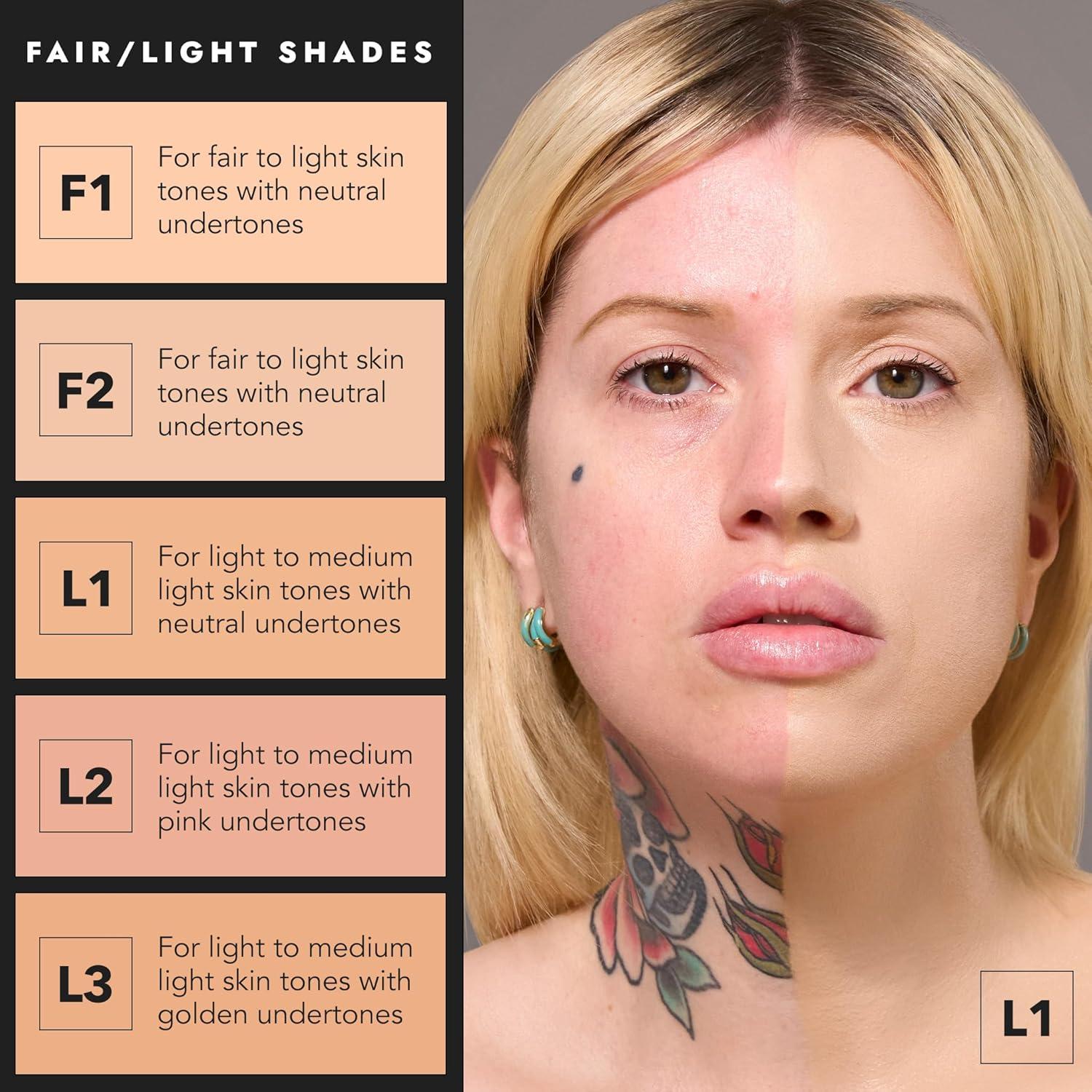 Base de Crema Total Cover Cover FX - Tono F1 - Cobertura Natural