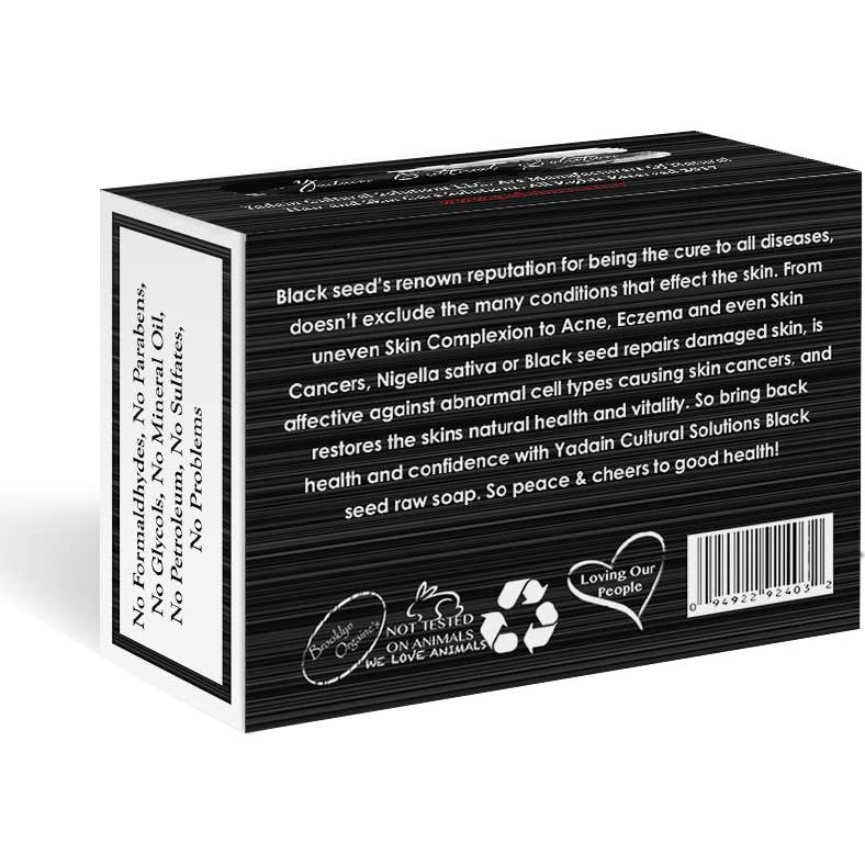 Jabón Natural Crudo Yadain Semilla Negra 170g Hidratante