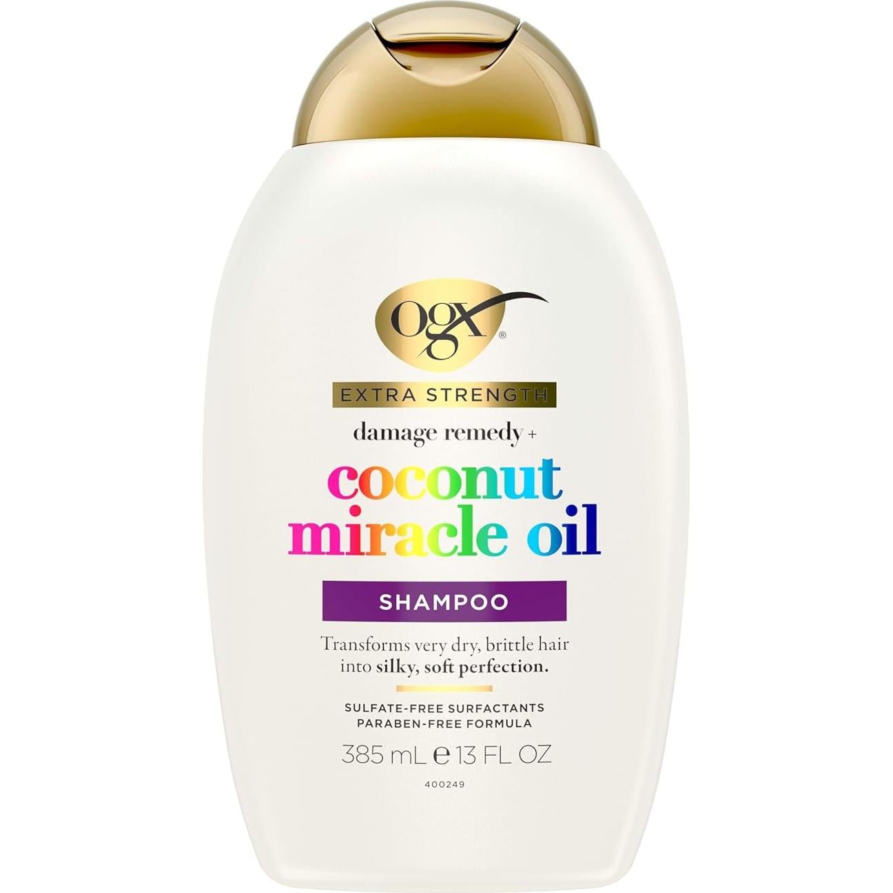 Champú OGX Extra Fuerte 384 ml Reparador de Daños Coco