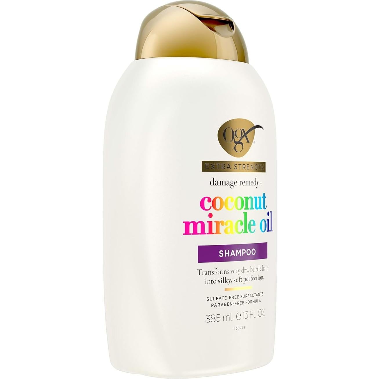 Champú OGX Extra Fuerte 384 ml Reparador de Daños Coco