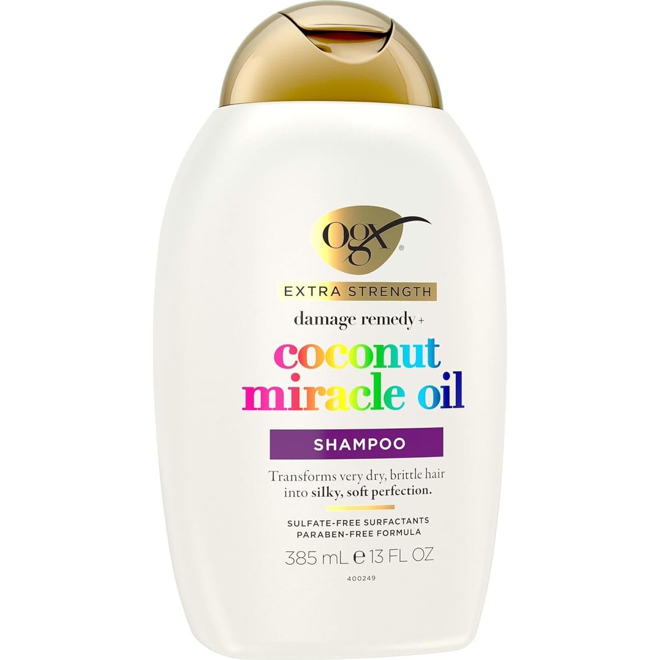 Champú OGX Extra Fuerte 384 ml Reparador de Daños Coco