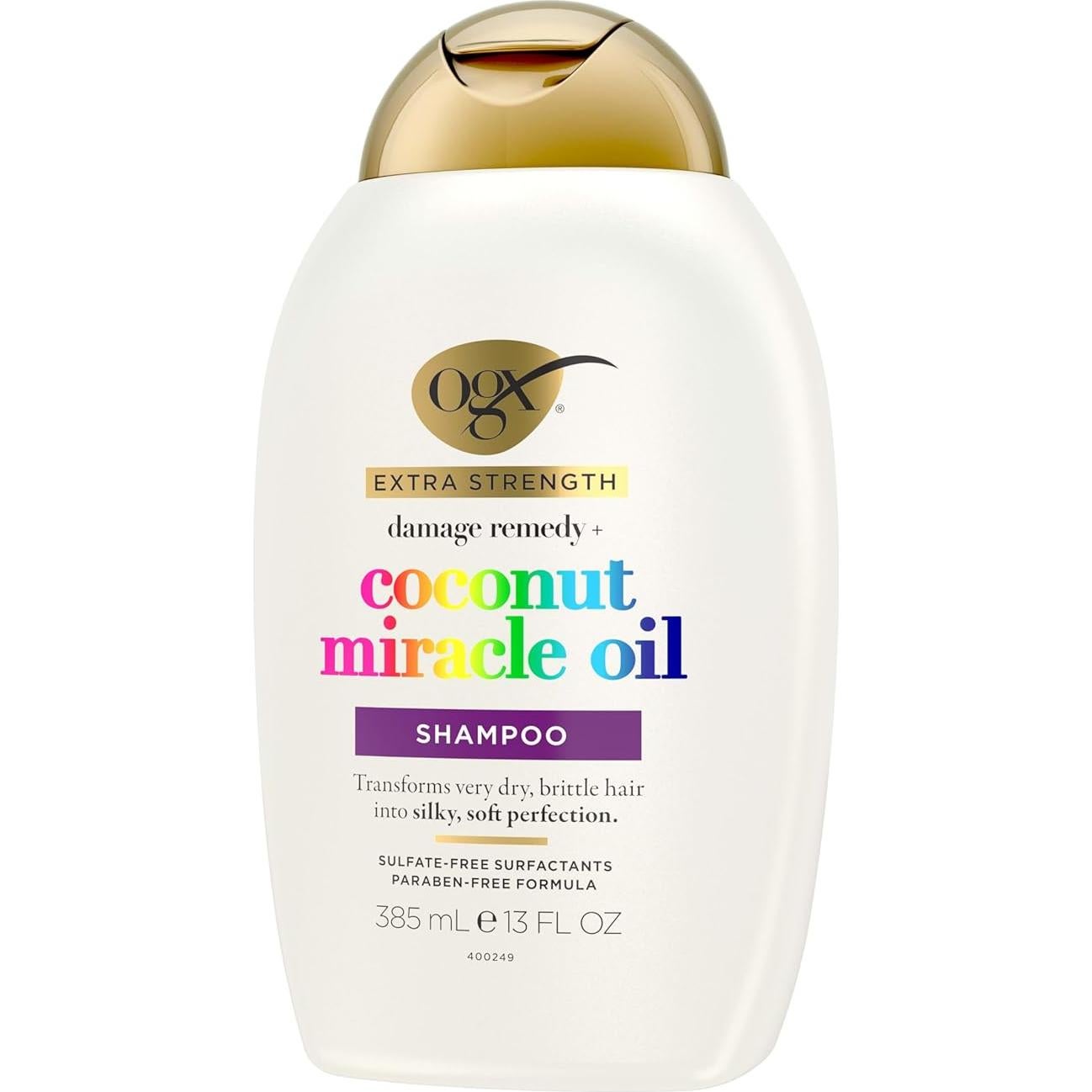 Champú OGX Extra Fuerte 384 ml Reparador de Daños Coco