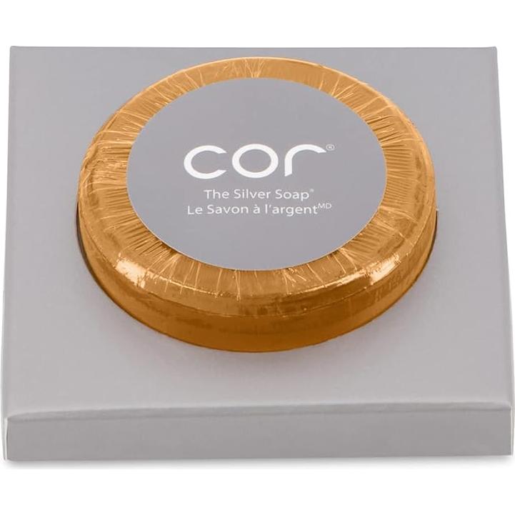 Jabón Facial Natural Cor con Plata Coloidal 9.66g - Hidratación y Limpieza