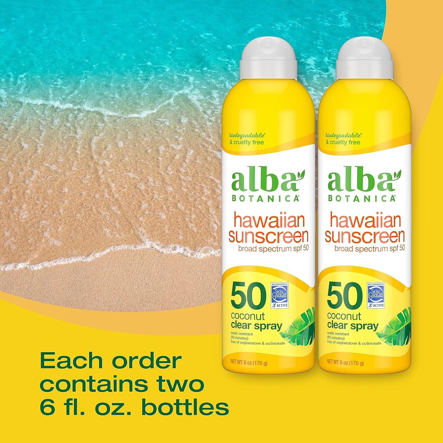 Spray Solar Alba Botanica Coco Hawaiano SPF 50 - 354 ml