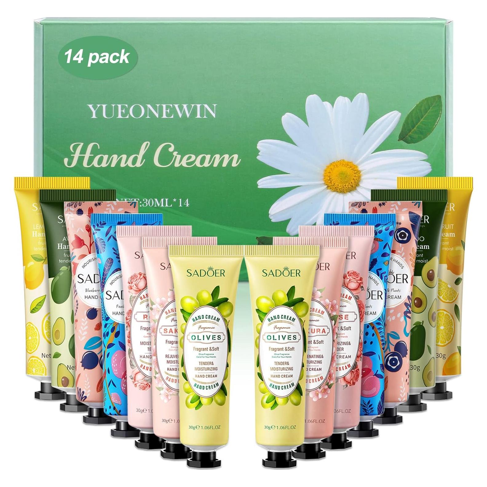 Set de Regalo Crema de Manos Hidratante 14 Piezas YUEONEWIN