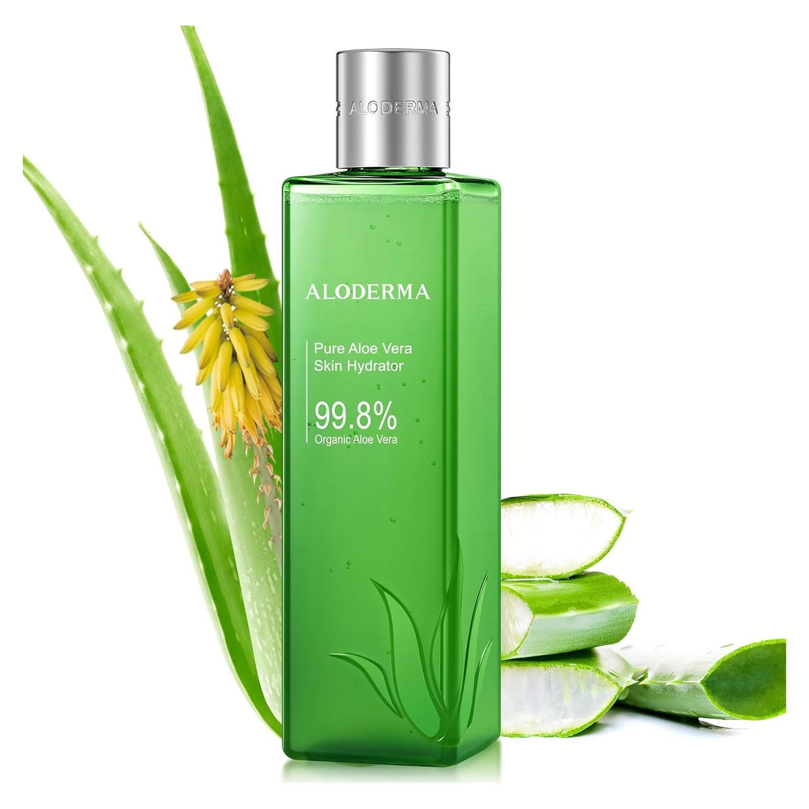 Hidratante Facial Aloderma 240ml Aloe Vera Orgánico 99.8%