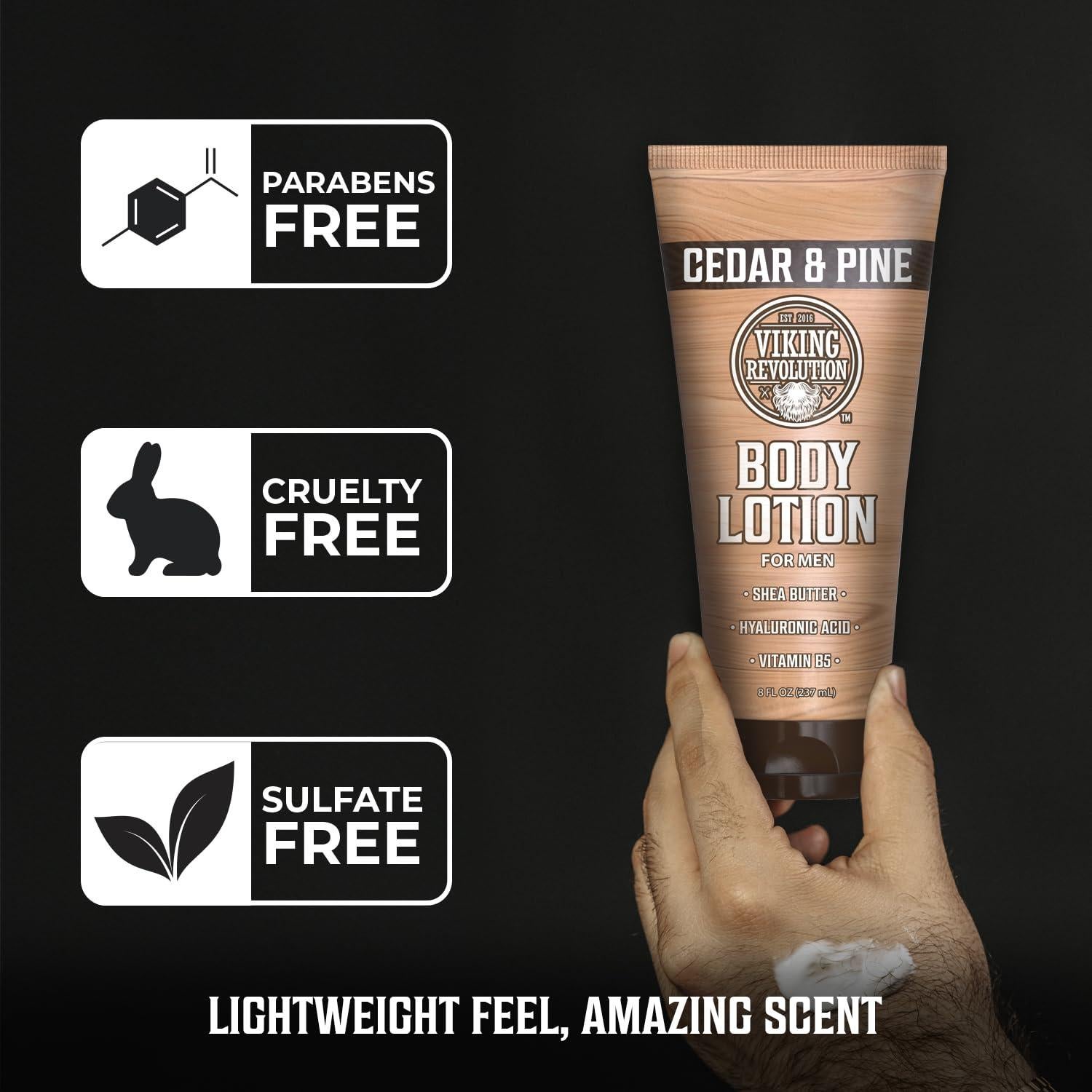 Loción Corporal Viking Revolution 226.8 ml Cedro y Pino