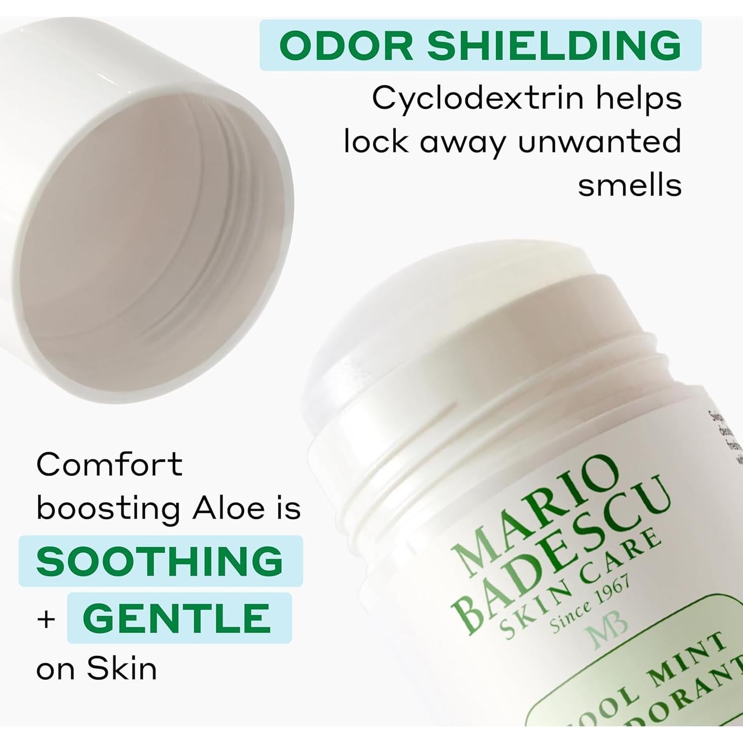 Desodorante Sin Aluminio Mario Badescu 68g Menta Fresca