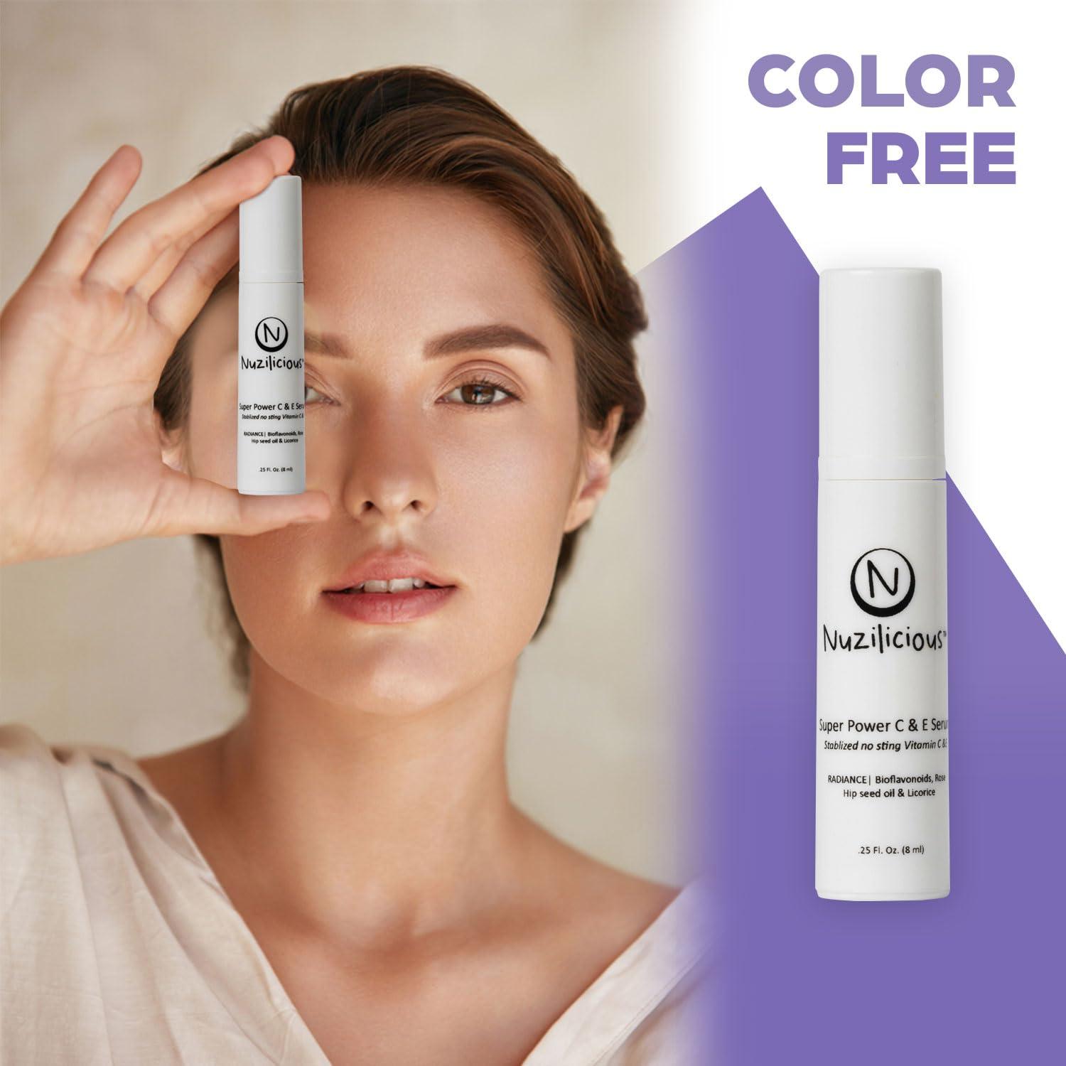Suero Facial Nuzilicious Super C y E 7.09 ml - Vegano