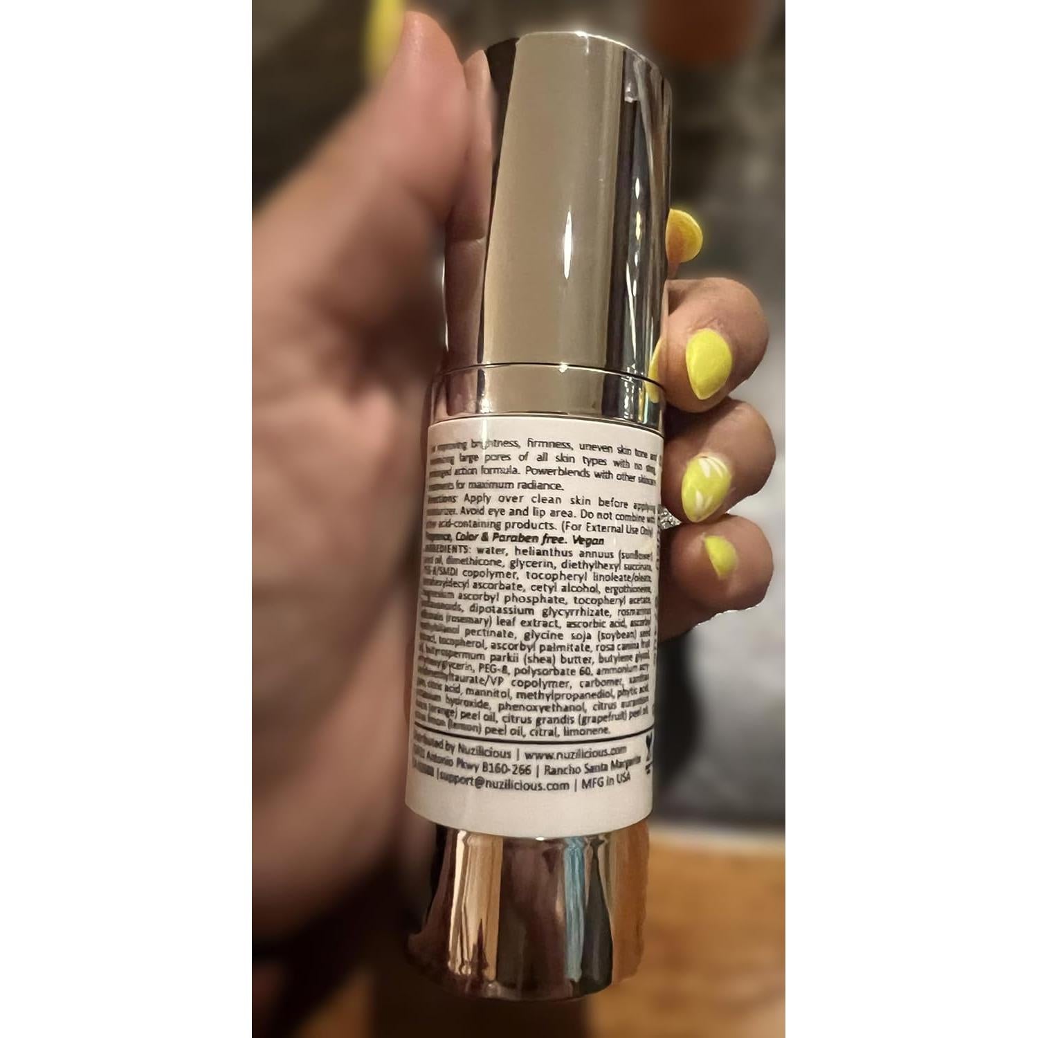 Suero Facial Nuzilicious Super C y E 7.09 ml - Vegano