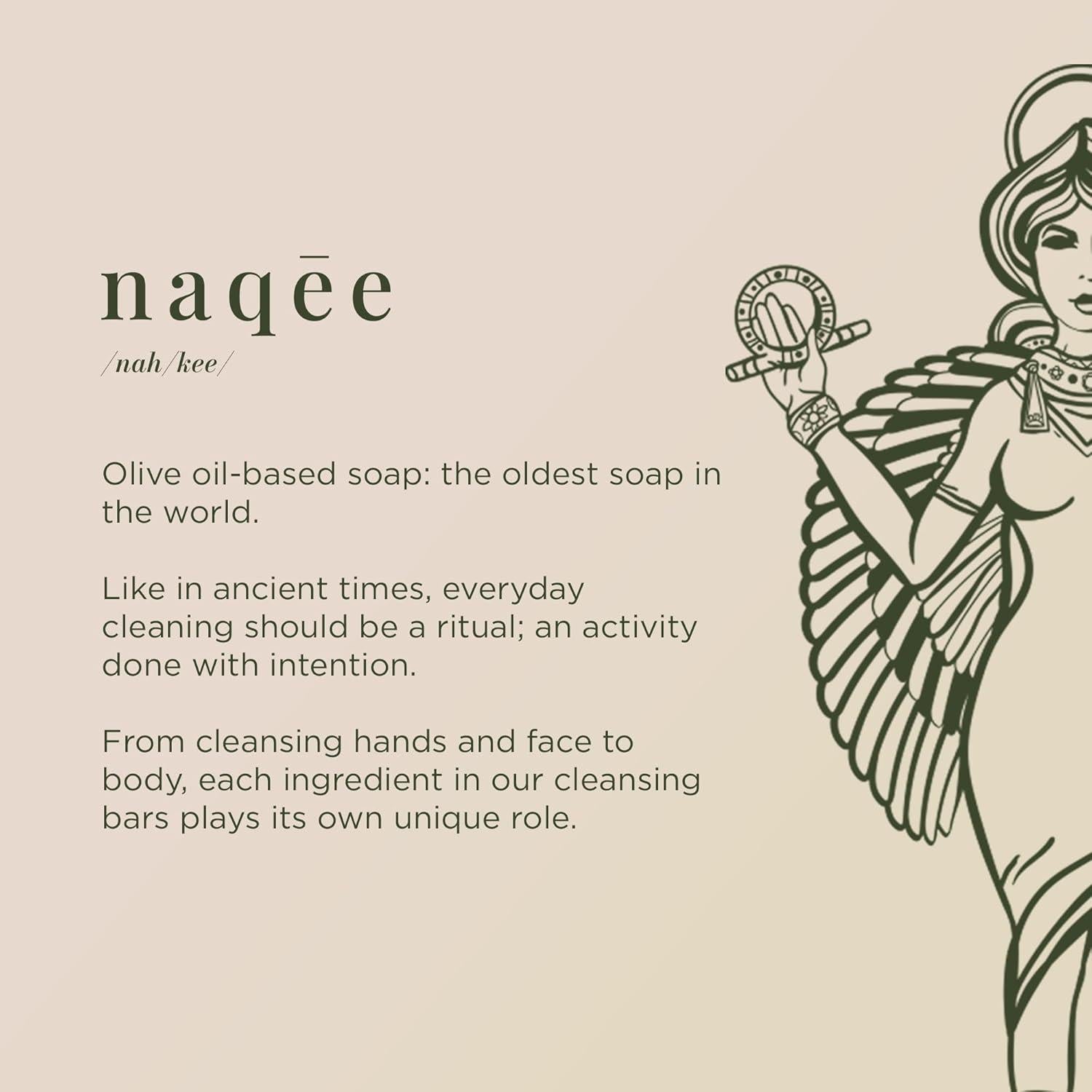 Jabón de Lavanda y Aceite de Oliva Naqee 127g - Piel Sensible