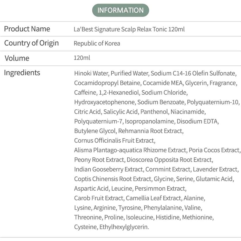 Champú Natural Balanceado pH 4.89 La'Best 500ml + Tónico 120ml