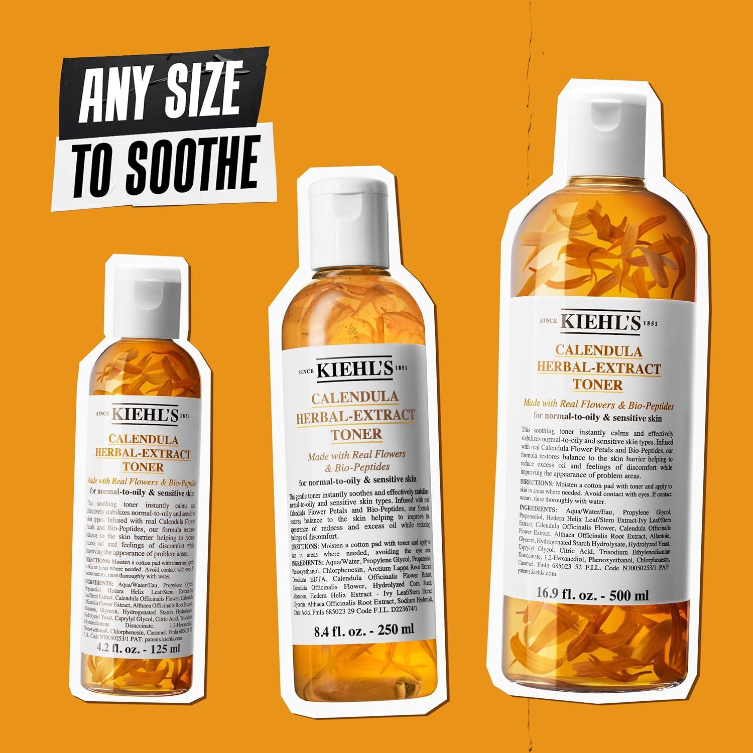 Tónico Facial Calmante Kiehl's Caléndula 125 ml Sin Alcohol